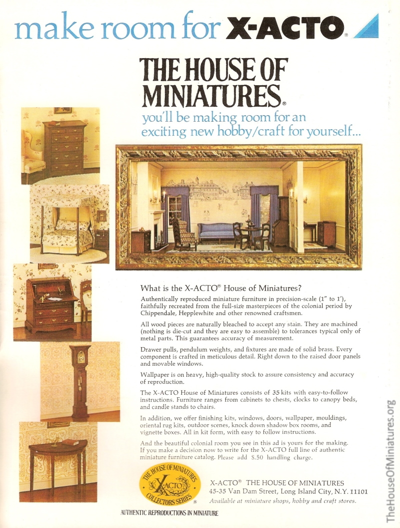 full page magazine ad from 1977