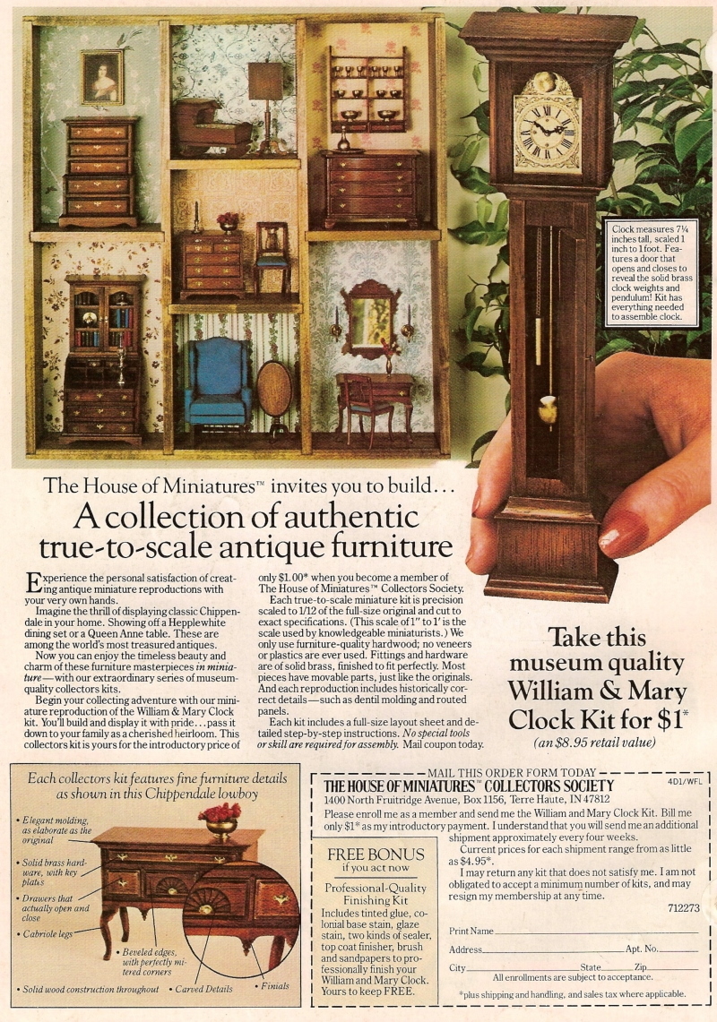 full page magazine ad from 1982