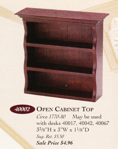 Catalog image of Chippendale Open Cabinet Top