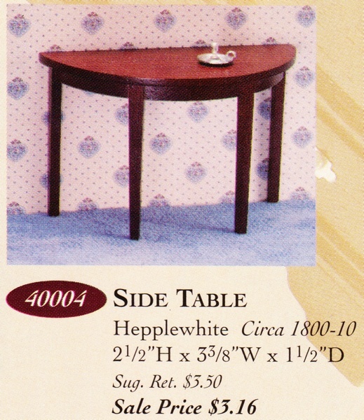 Catalog image of Hepplewhite Side Table