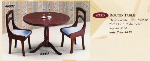 Catalog image of Hepplewhite Round Table