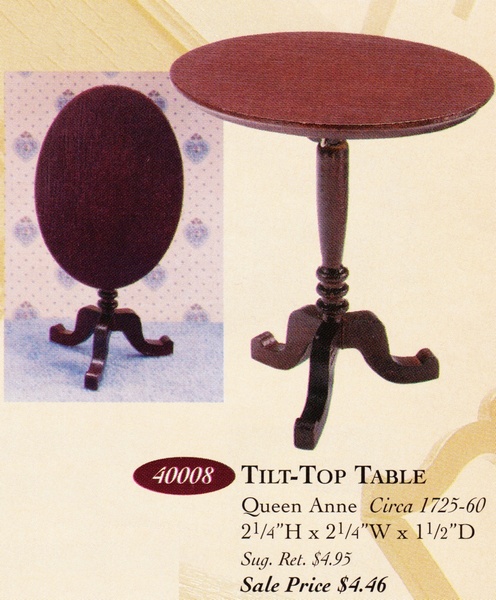 Catalog image of Queen Anne Tilt Top Table