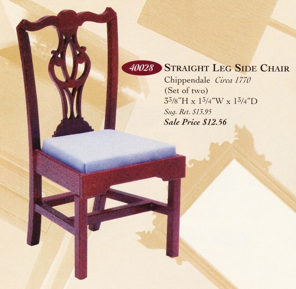 Catalog image of Chippendale Straight Leg Chair