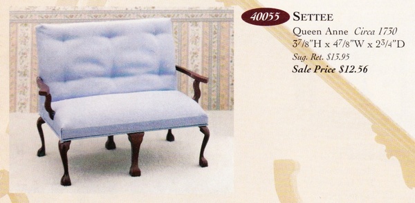 Catalog image of Queen Anne Settee