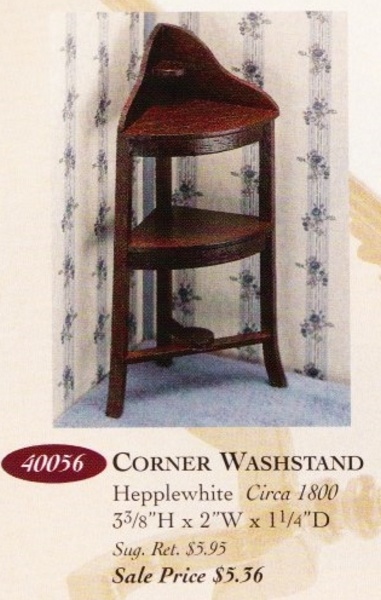 Catalog image of Hepplewhite Corner Washstand
