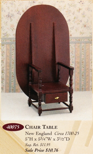 Catalog image of Chair Table