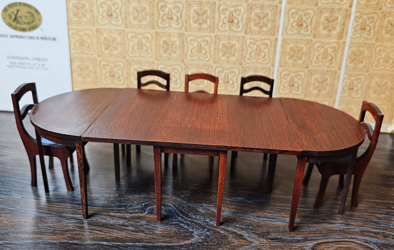 Finished kit of Hepplewhite 3 piece Dining Room Table